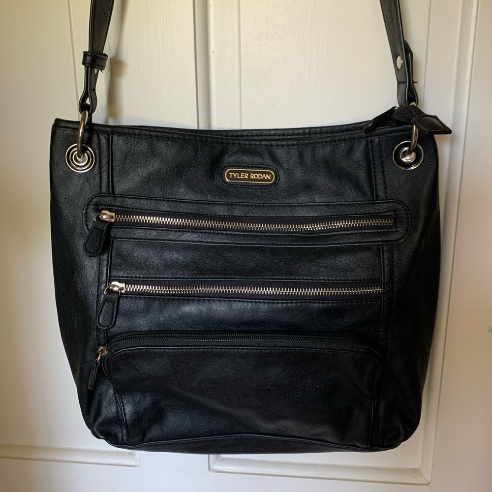 Faux Leather Crossbody Purse